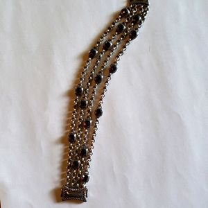 Silver bracelet with grm stones